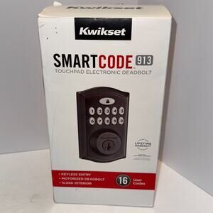 Kwikset SMARTCODE 913 Touchpad Electronic Deadbolt - Venetian Bronze - Open Box